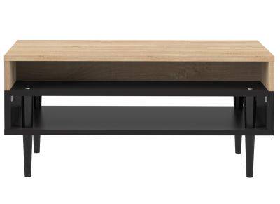 Table basse scandinave 2 tiroirs gris 'vintage grey'