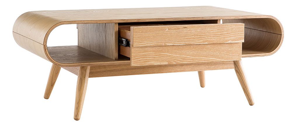 Table basse scandinave bois naturel baltik