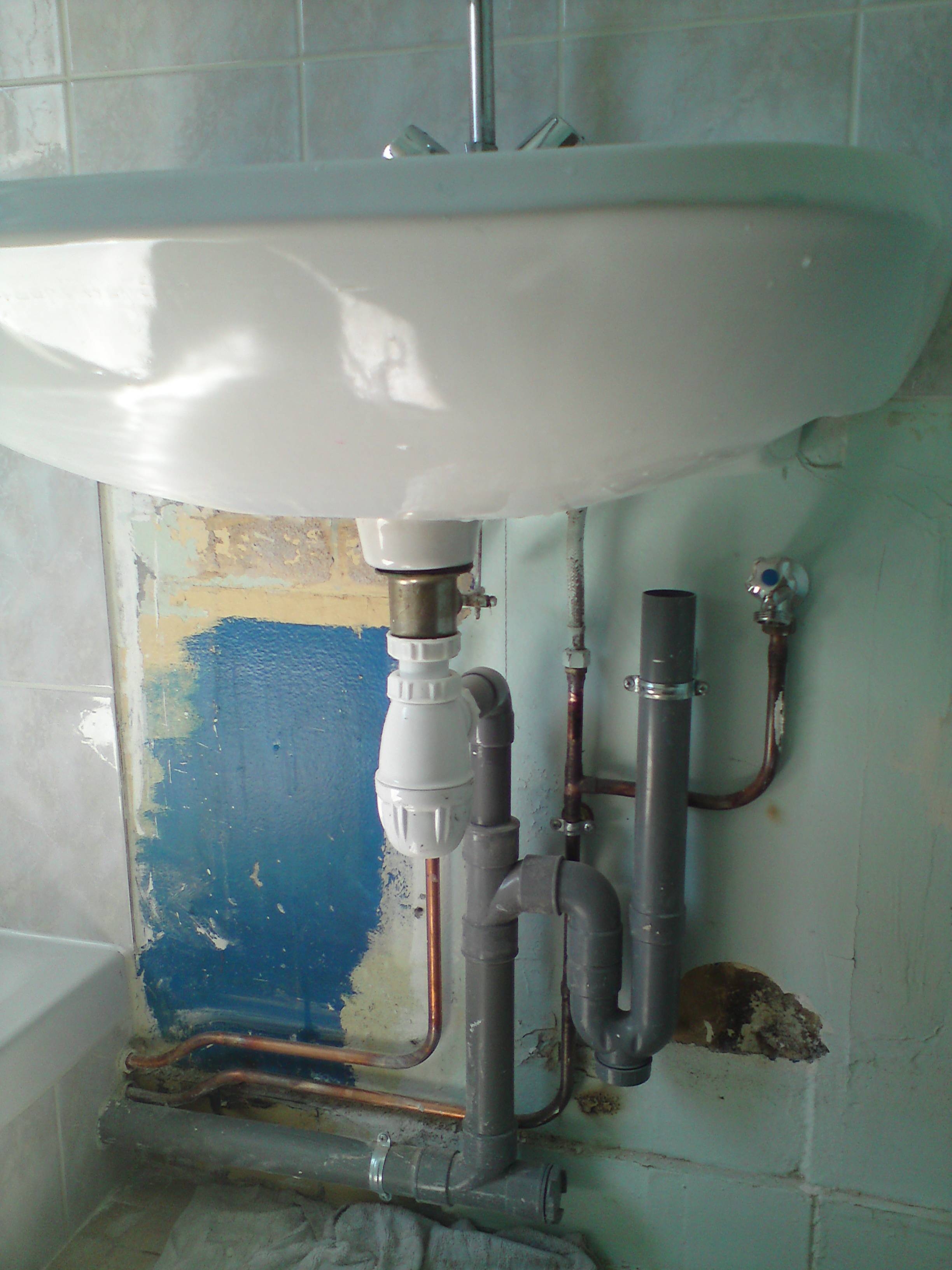Siphon double evier lave vaisselle
