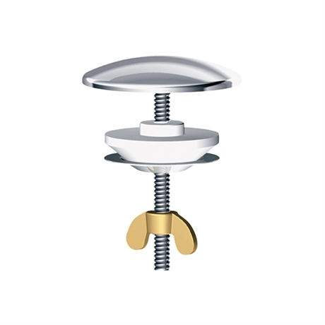 Cache trou evier inox