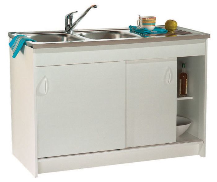Meuble sous evier cuisine 3 portes