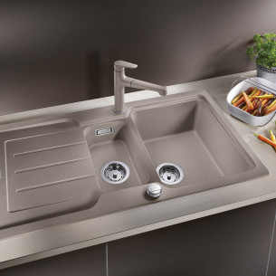 Evier cuisine blanco