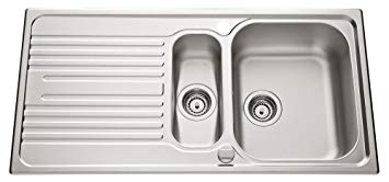 Evier 2 bacs inox nid d abeille