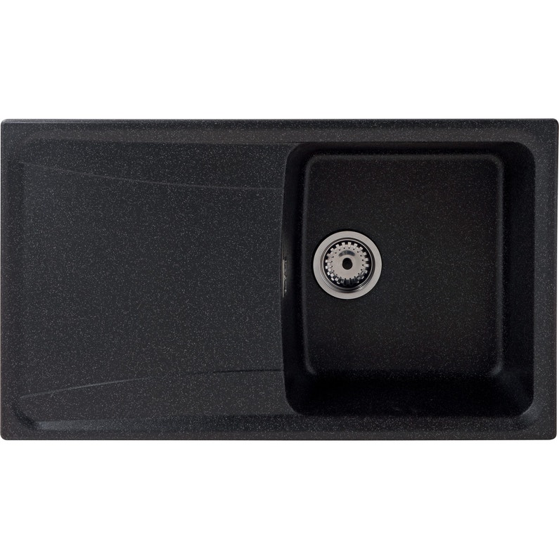 Evier noir granit