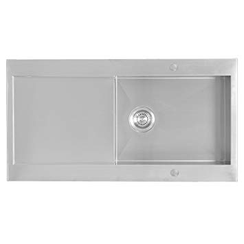 Evier inox rectangulaire 1 cuve