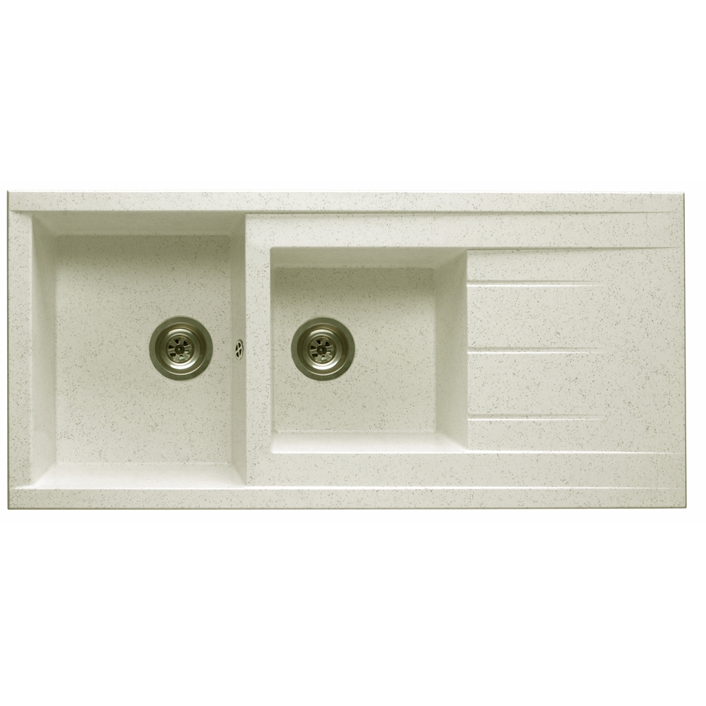 Evier cuisine beige