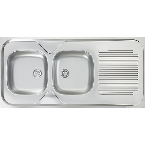 Evier inox satiné