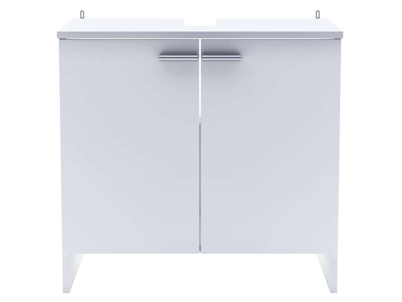 Meuble sous evier pas cher blanc