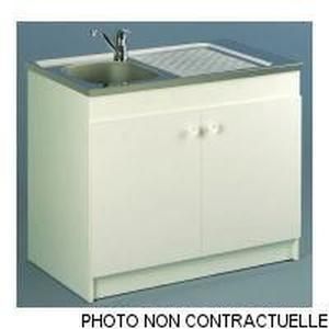 Meuble sous evier 80 cm avec evier