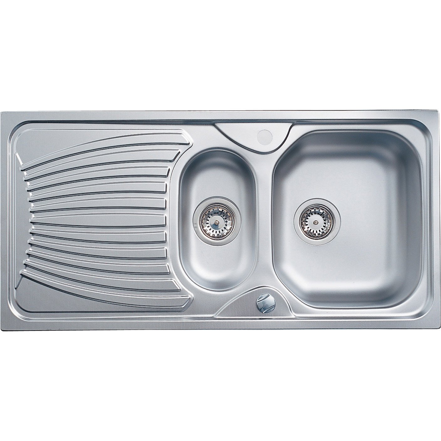 Evier inox 140x60 avec 2 bacs