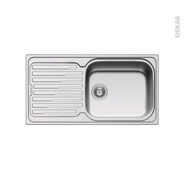 Evier inox 1 grand bac