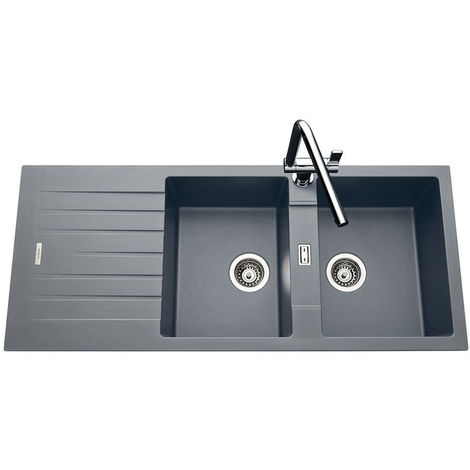 Evier cuisine granit gris