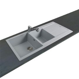 Evier granit gris