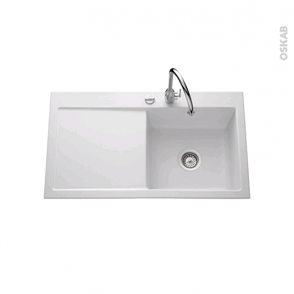 Evier cuisine ceramique 1 bac