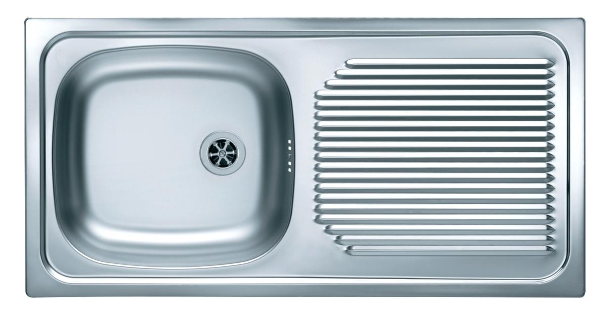 Evier inox martelé