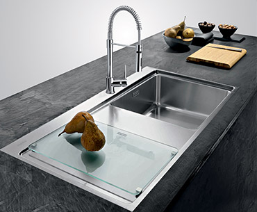 L évier de cuisine