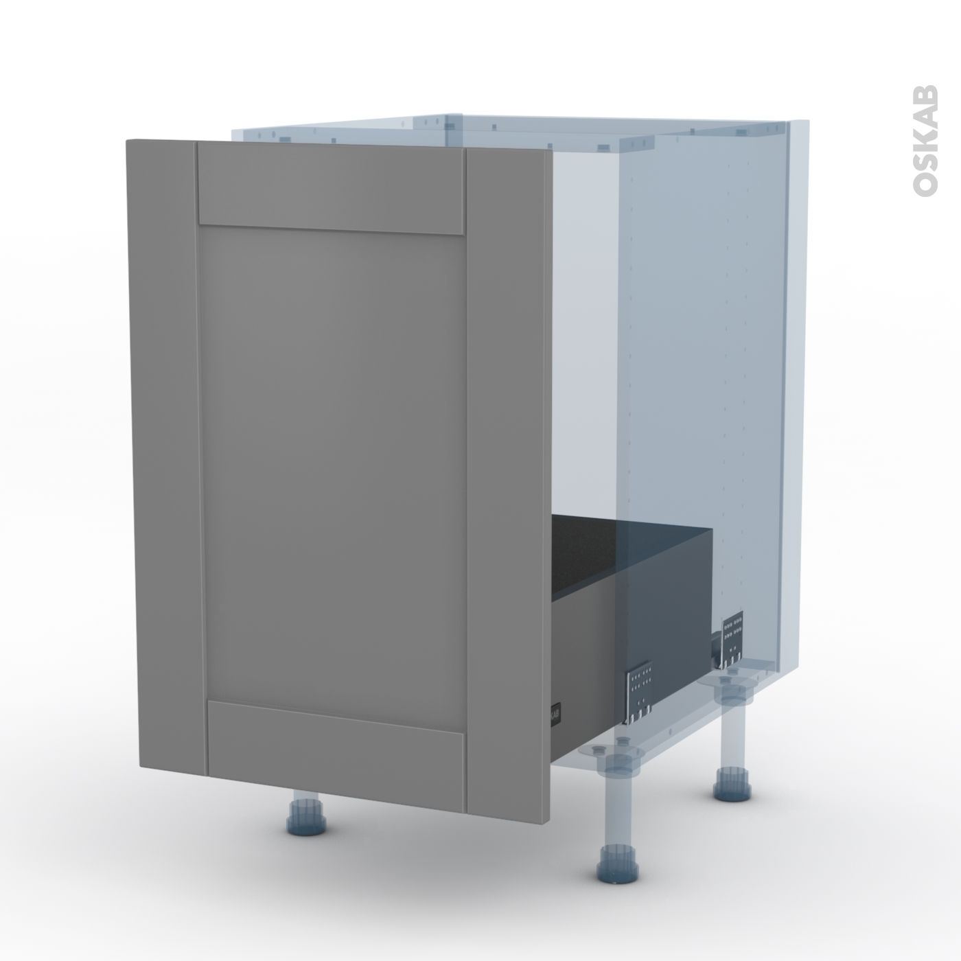 Meuble sous evier pvc porte coulissante