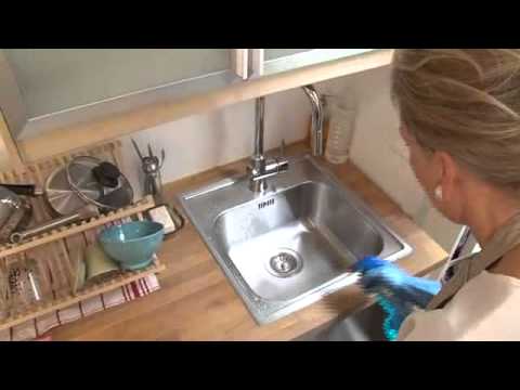 Comment nettoyer un evier en inox nid d'abeille