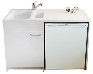 Meuble evier avec lave vaisselle