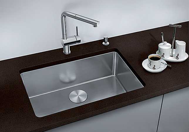 Evier sous plan inox