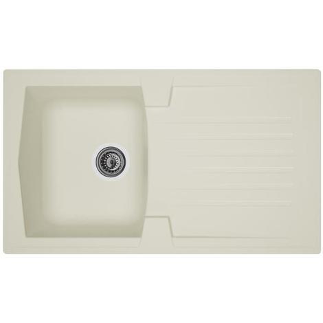 Evier resine blanc 1 bac
