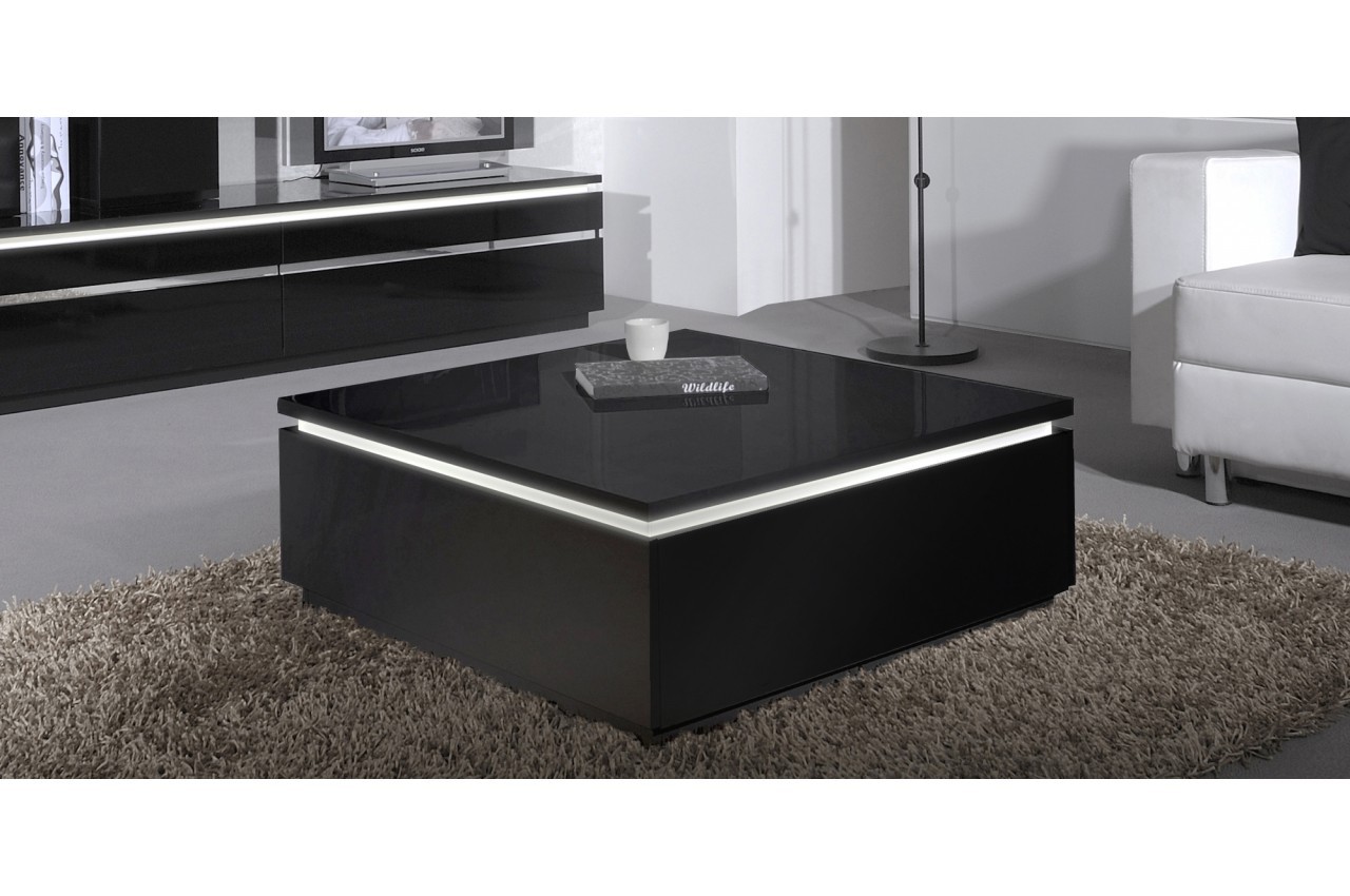 Table basse carrée 90cm en verre 2 plateaux MAGLA Table basse carrée 90cm en verre 2 plateaux MAGLA